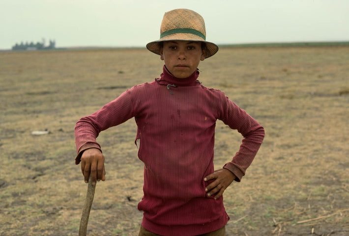 Young Boy with Straw Hat, Marrakech