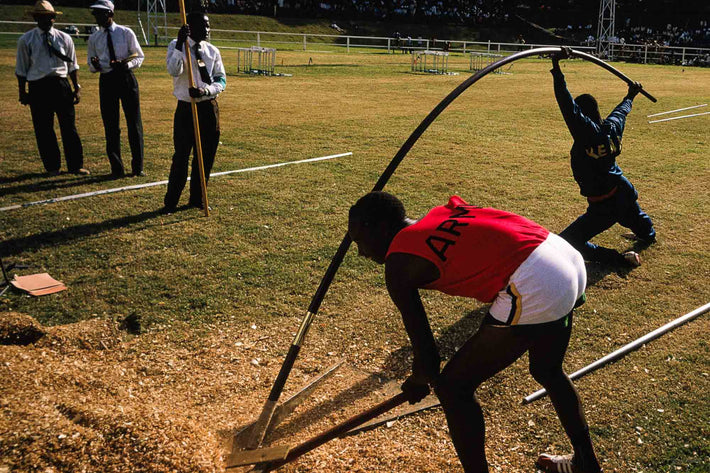Man Bending Pole, Kenya