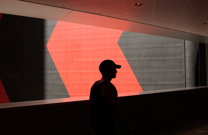 Silhouette Against Red, Las Vegas