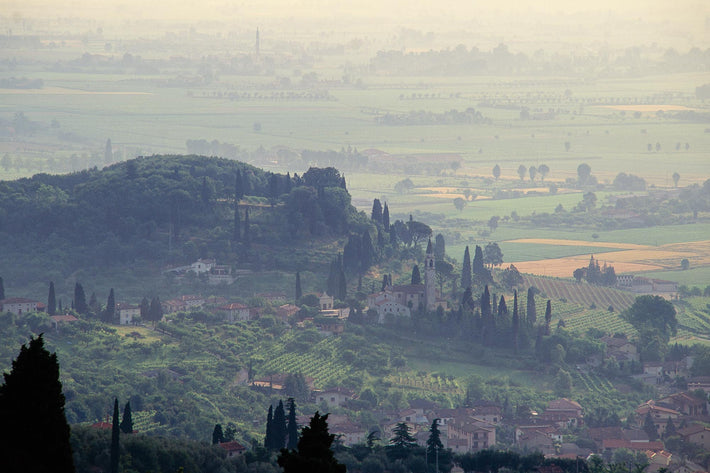 Overhead of Valley and Farmland, Vicenza