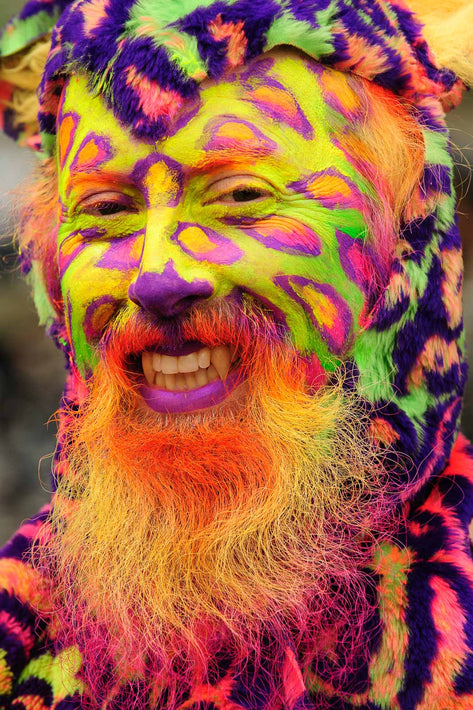 Man, Beard, Yellow and Purple, Seattle