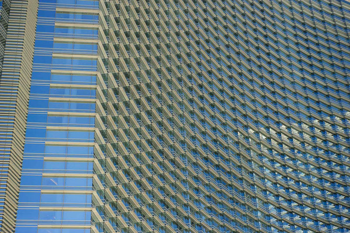 Facade of Curved Building, Las Vegas