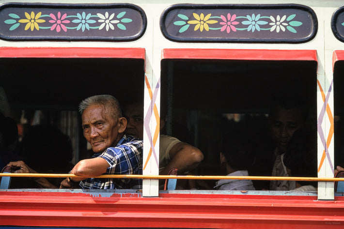 Older Man, Bus, Philippines