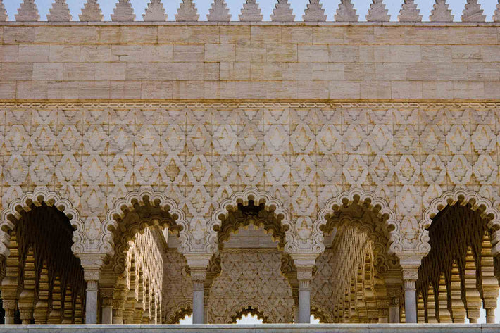 Facade of Building with Arches, Marrakech