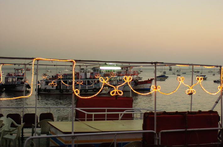 Boats, Pattern of Lights, Mumbai