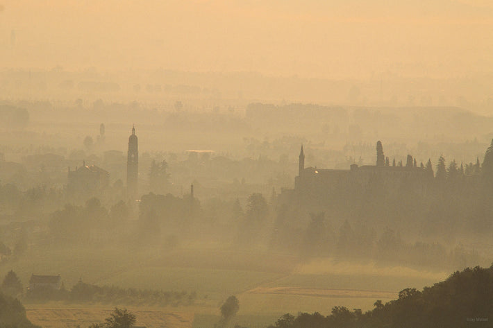 Steeples, Haze, Wide Shot, Vicenza