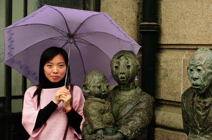 Young Girl with Sculpture, Shanghai