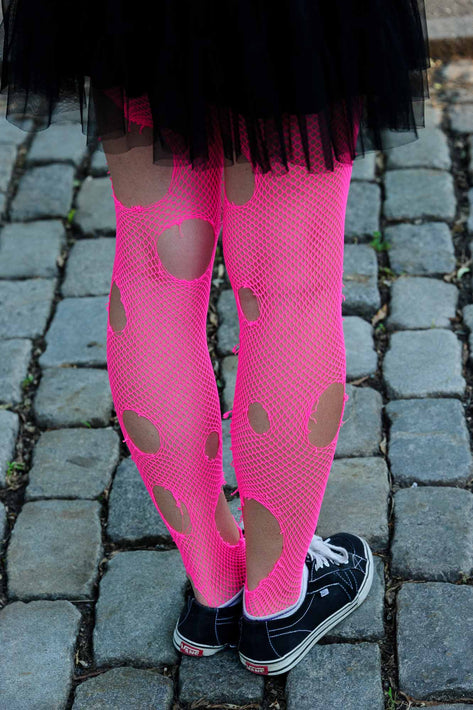 Pink Stocking with Holes, NYC