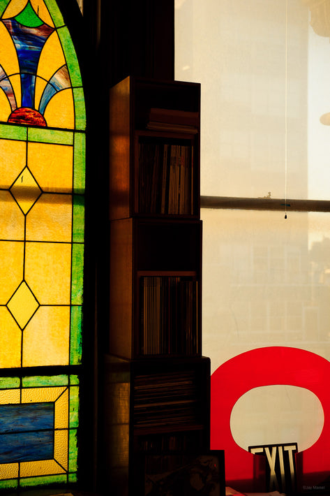 Stained Glass with Letter &quot;O&quot;