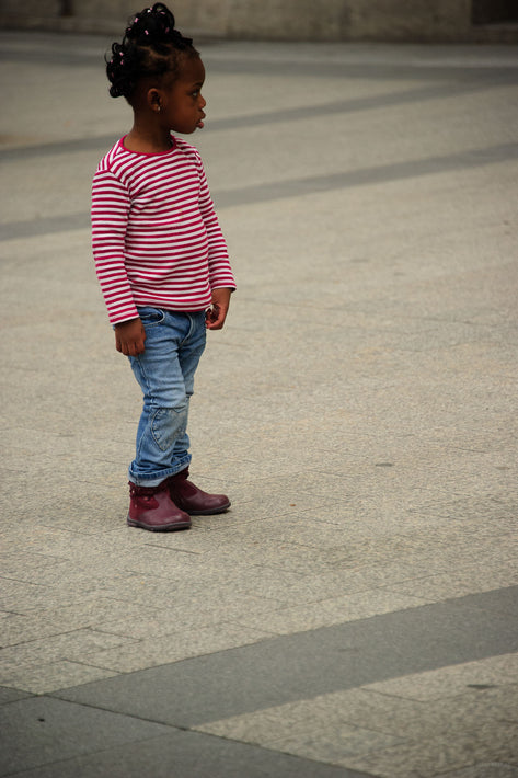 Child in Striped Shirt, Paris