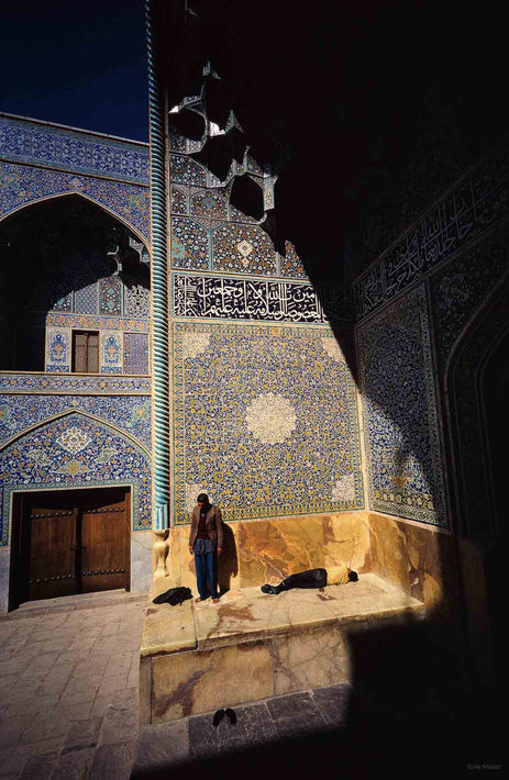 Two Men with Tiled Walls, Iran