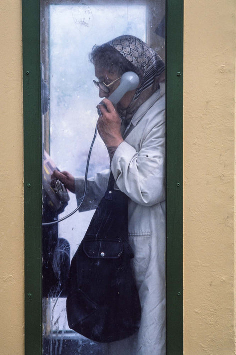 Woman in Phone Booth, Ireland