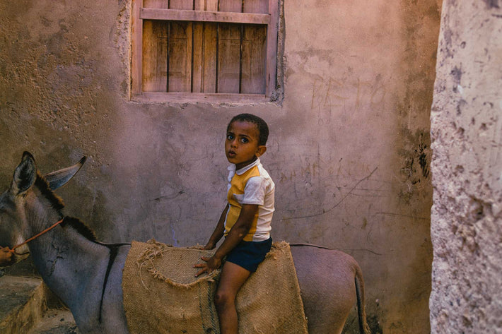 Boy on Donkey, Lamu, Kenya