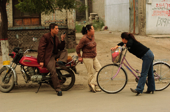 Three People, Two Bikes, Pingyao
