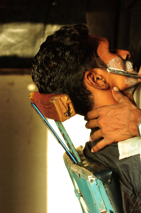 Man Being Shaved, Mumbai