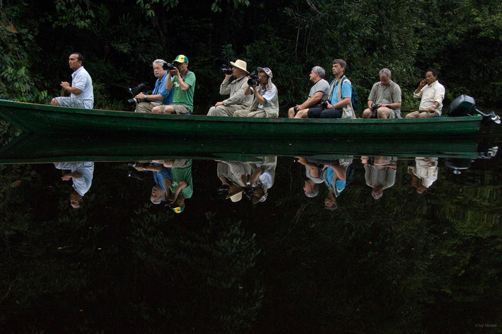 People, Boat Reflection, Amazon, Brazil