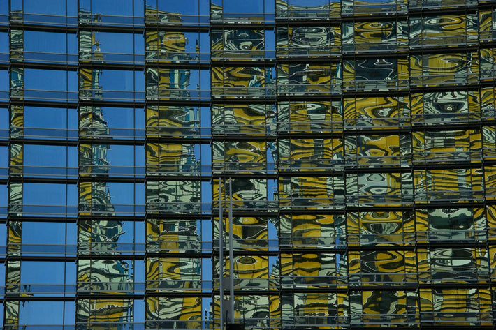 Detail Buildings, Yellow and Blue, Las Vegas