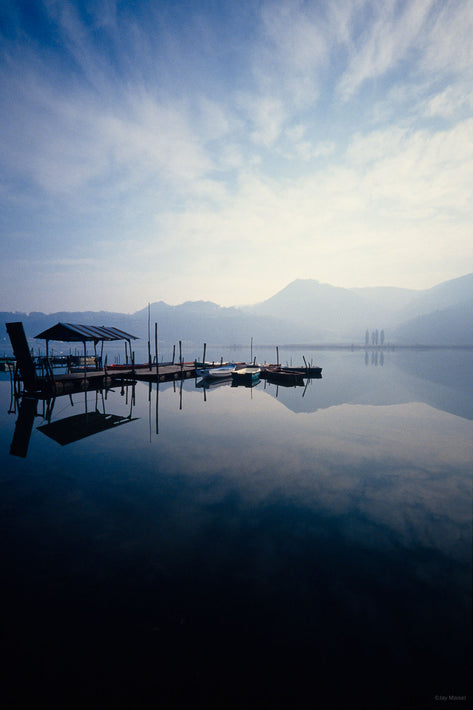 Lake and Reflection with Boats, Vicenza