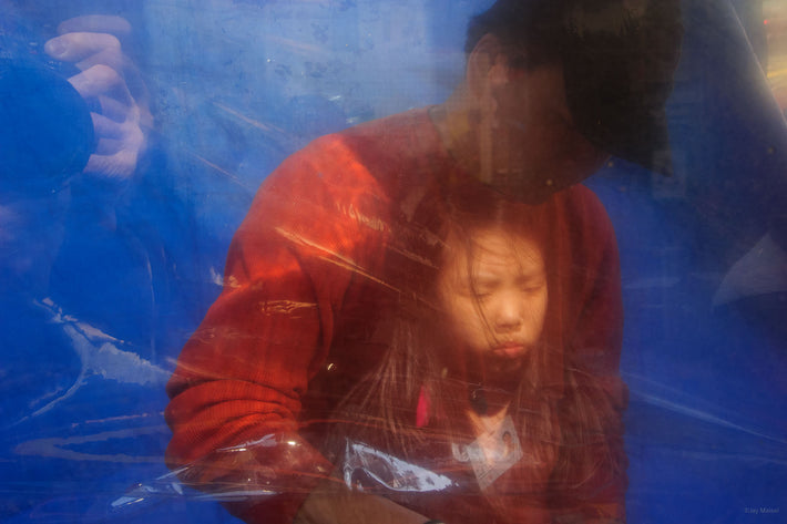 Reflection of Young Asian Girl, NYC