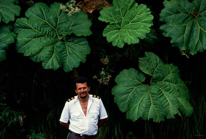 Man with Giant Leaves, Costa Rica