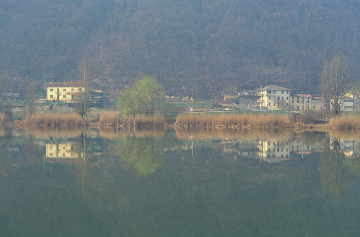 Soft Light, Buildings, Trees, Reflections, Vicenza