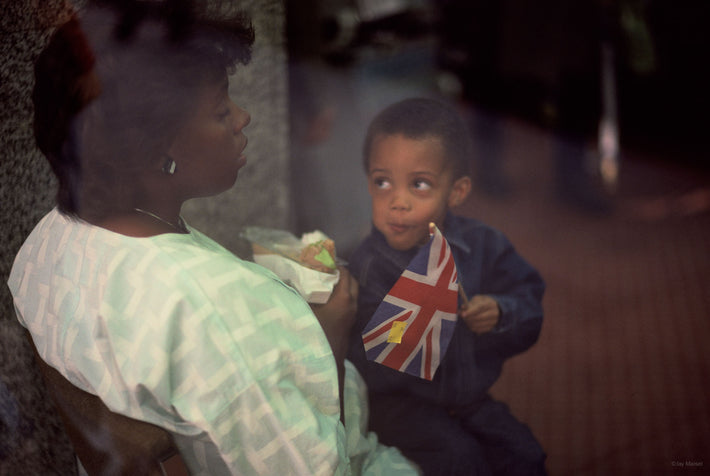 Mother, Child with Flag, London