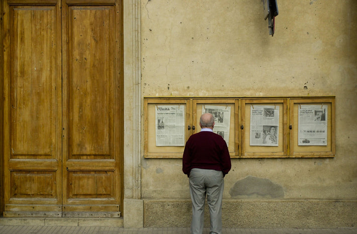 Man Facing Wall, Tuscany