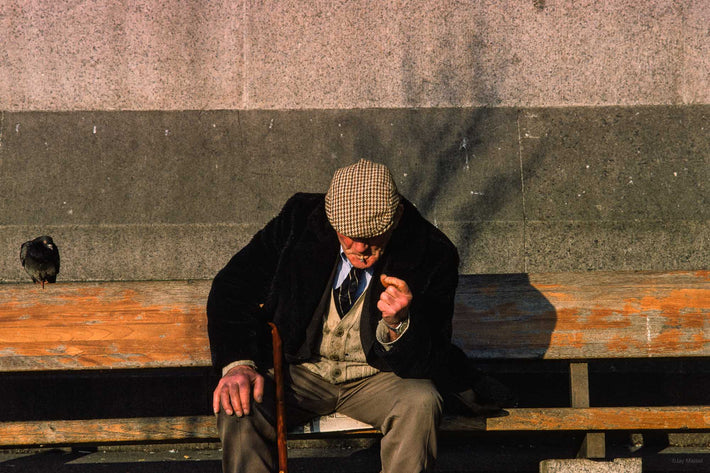 Man Smoking, with Bird, London