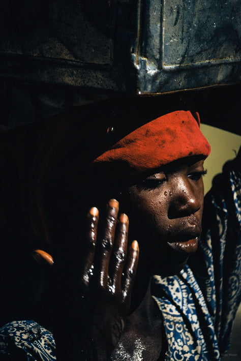 Woman with Red Head Wrap, Haiti