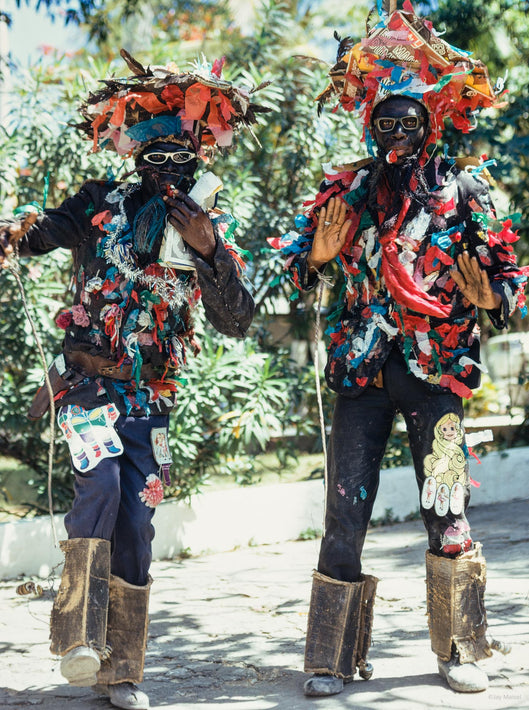 Two Men in Costumes, Haiti