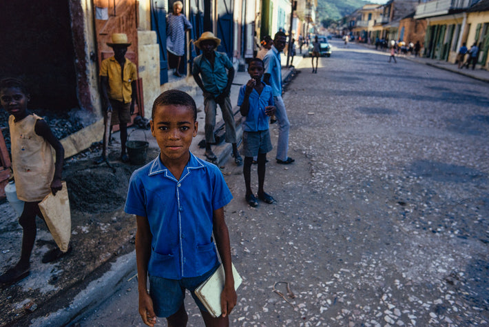 Boy with Books, Haiti