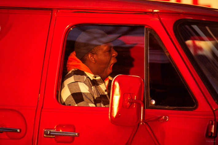 Man in Red Van, NYC