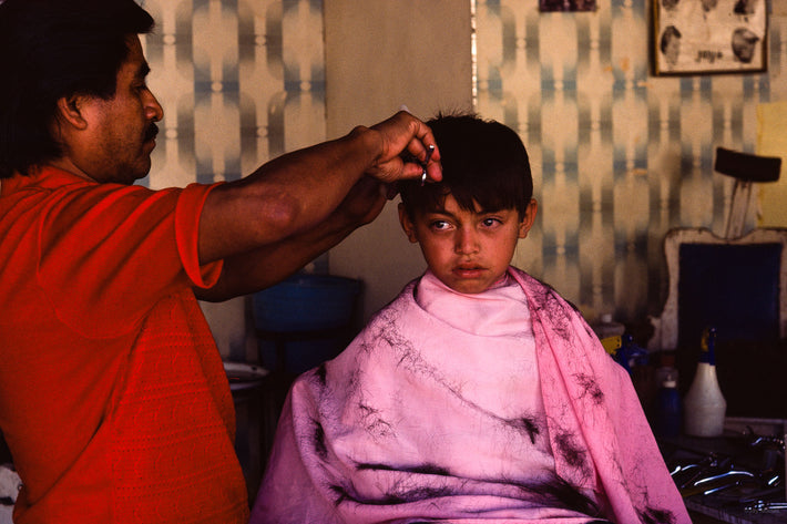 Child in Barbershop, Mexico