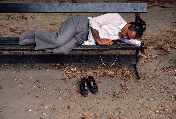 Sleeping Man and Shoes, Paris
