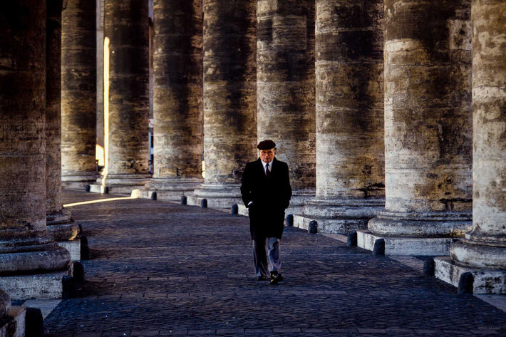 Man Walking Between Columns, Rome