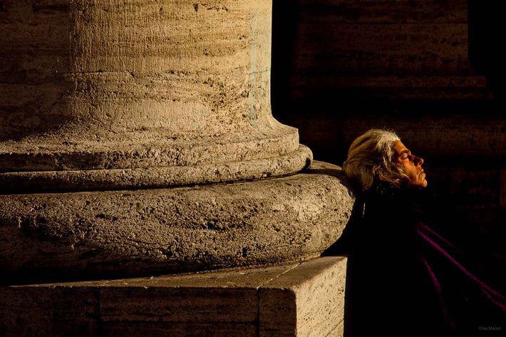 Woman Resting on Column, Rome