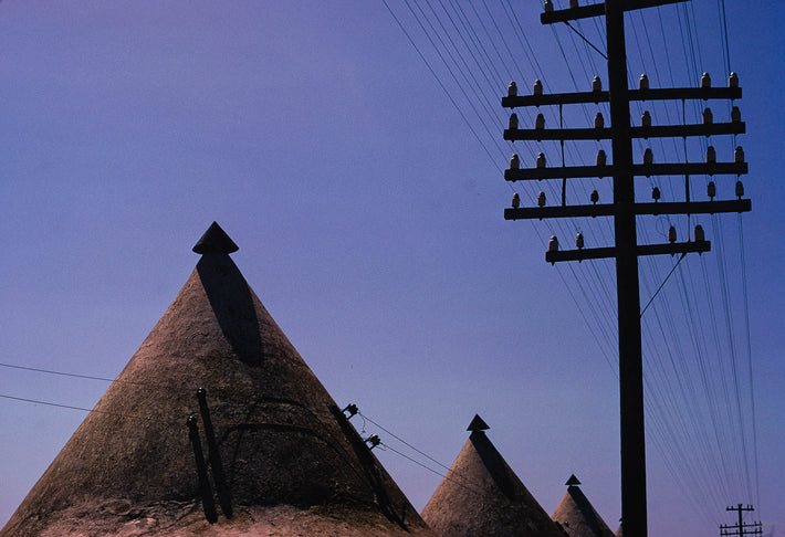 Telephone Lines and Triangular Huts, Khartoum