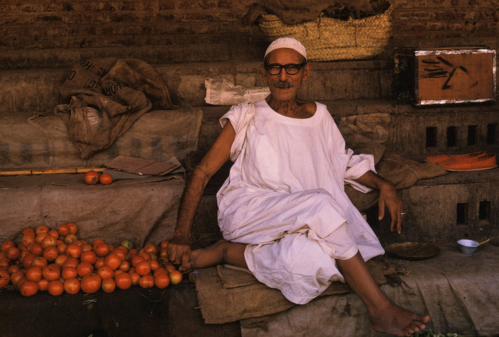 Merchant in White with Tomatoes, Khartoum